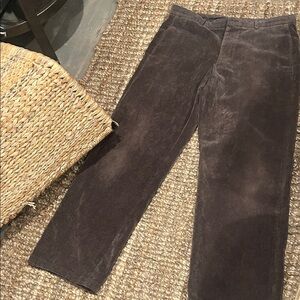 Armani Collezioni Men's Corduroy Pants in Taupe Size 36L
